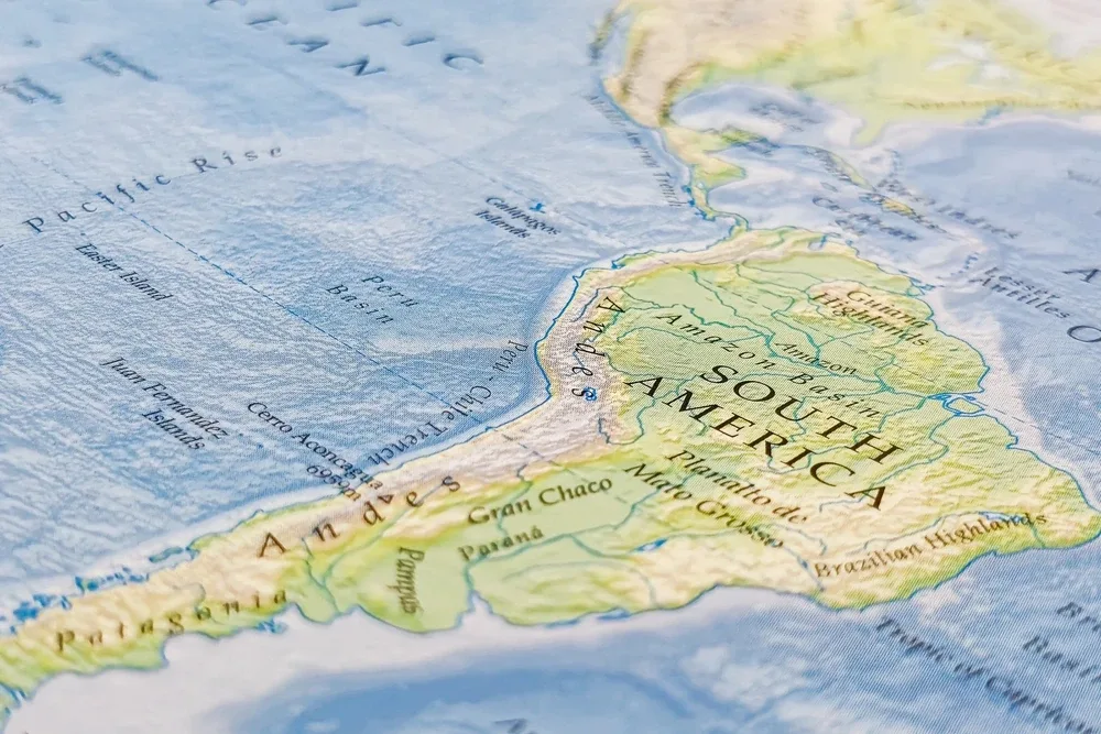 Harta America de Sud